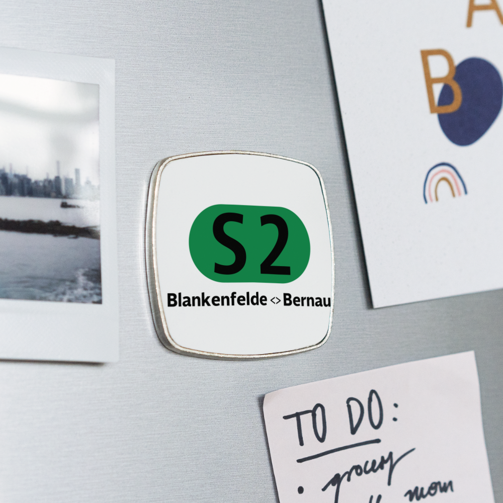 S2 - Kühlschrankmagnet - Weiß