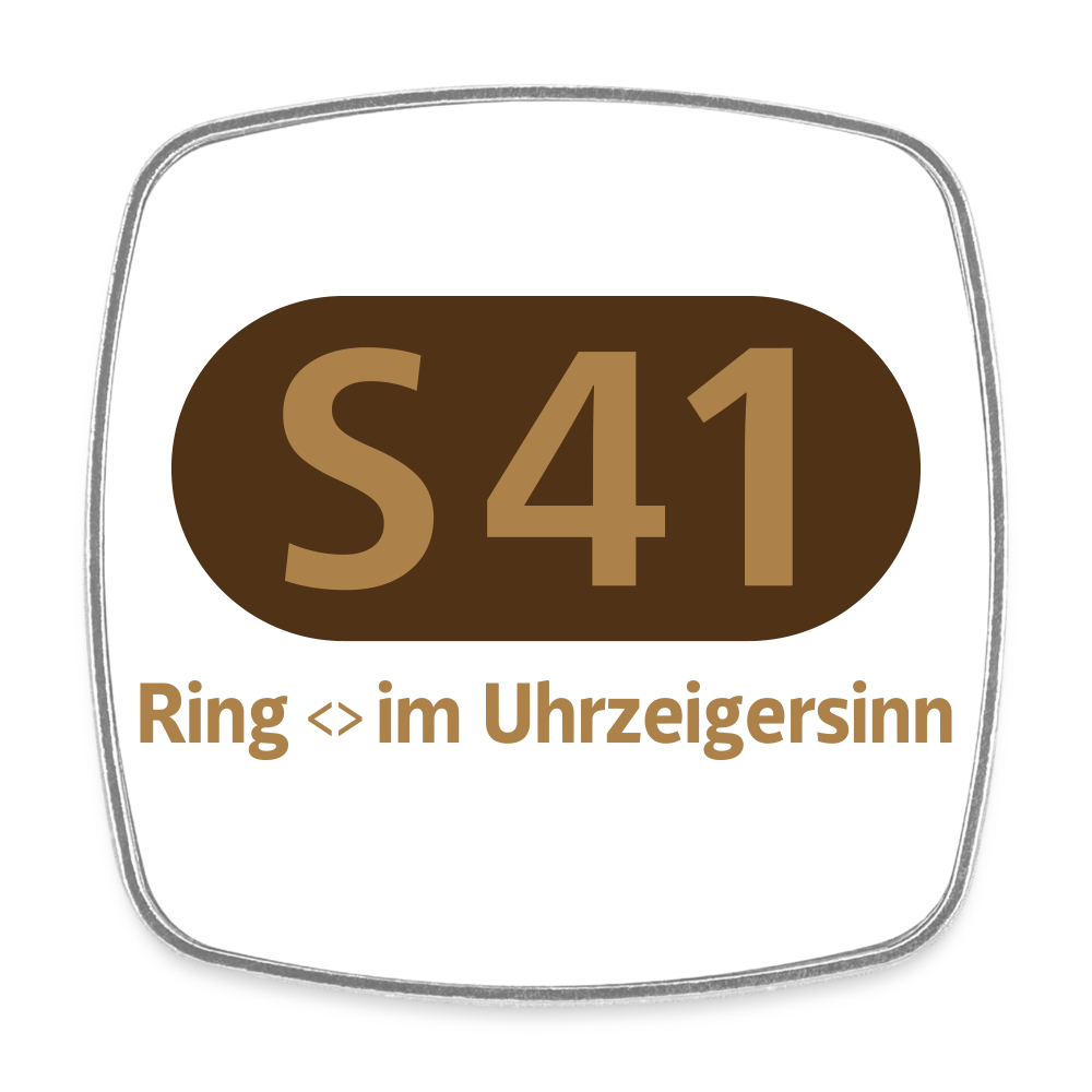 S41 - Kühlschrankmagnet - Weiß