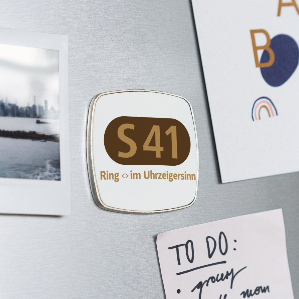 S41 - Kühlschrankmagnet - Weiß
