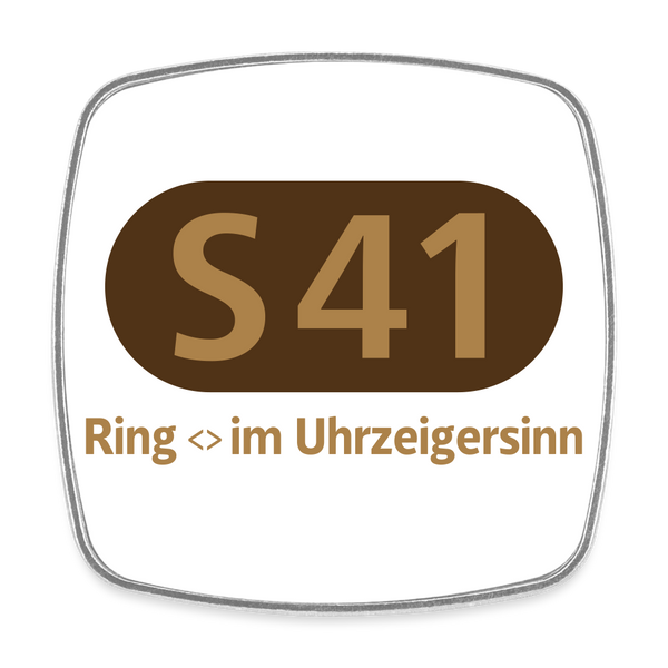 S41 - Kühlschrankmagnet - Weiß