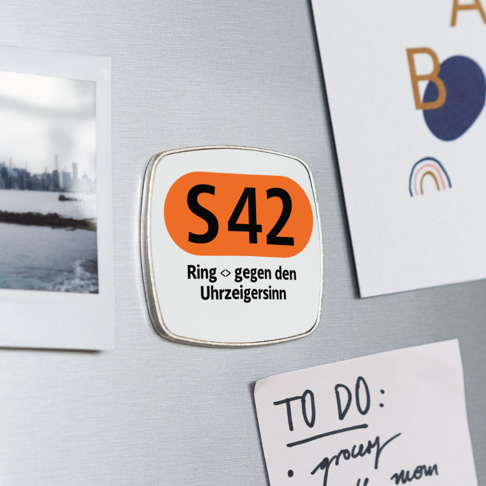 S41 - Kühlschrankmagnet - Weiß