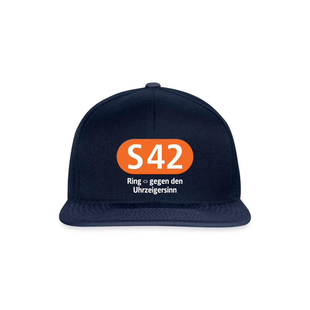 S42 - Snapback Cap - Navy/Navy