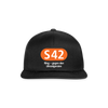 S42 - Snapback Cap - Schwarz/Schwarz
