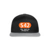 S42 - Snapback Cap - Schwarz/Grau