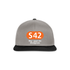S42 - Snapback Cap - Graphit/Schwarz