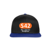 S42 - Snapback Cap - Schwarz/Königsblau
