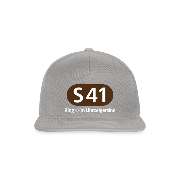 S41 - Snapback Cap - Graphit/Graphit