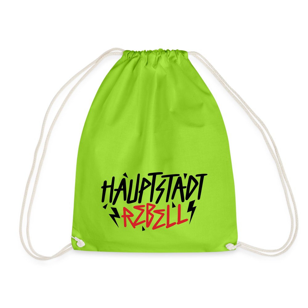 Haupstadt Rebell - Turnbeutel - Neongrün