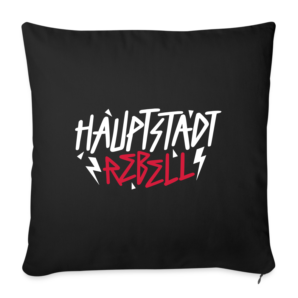 Haupstadt Rebell - Sofakissen mit Füllung (45 x 45 cm) - Schwarz