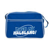 Mach ma’ halblang! - Retro Tasche - Blau/Weiß