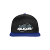Mach ma’ halblang! - Snapback Cap - Schwarz/Königsblau