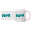 030 statt 0815 - Tasse zweifarbig - Weiß/Pink