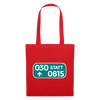 030 statt 0815 - Stoffbeutel - Rot