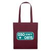 030 statt 0815 - Stoffbeutel - Burgunderrot