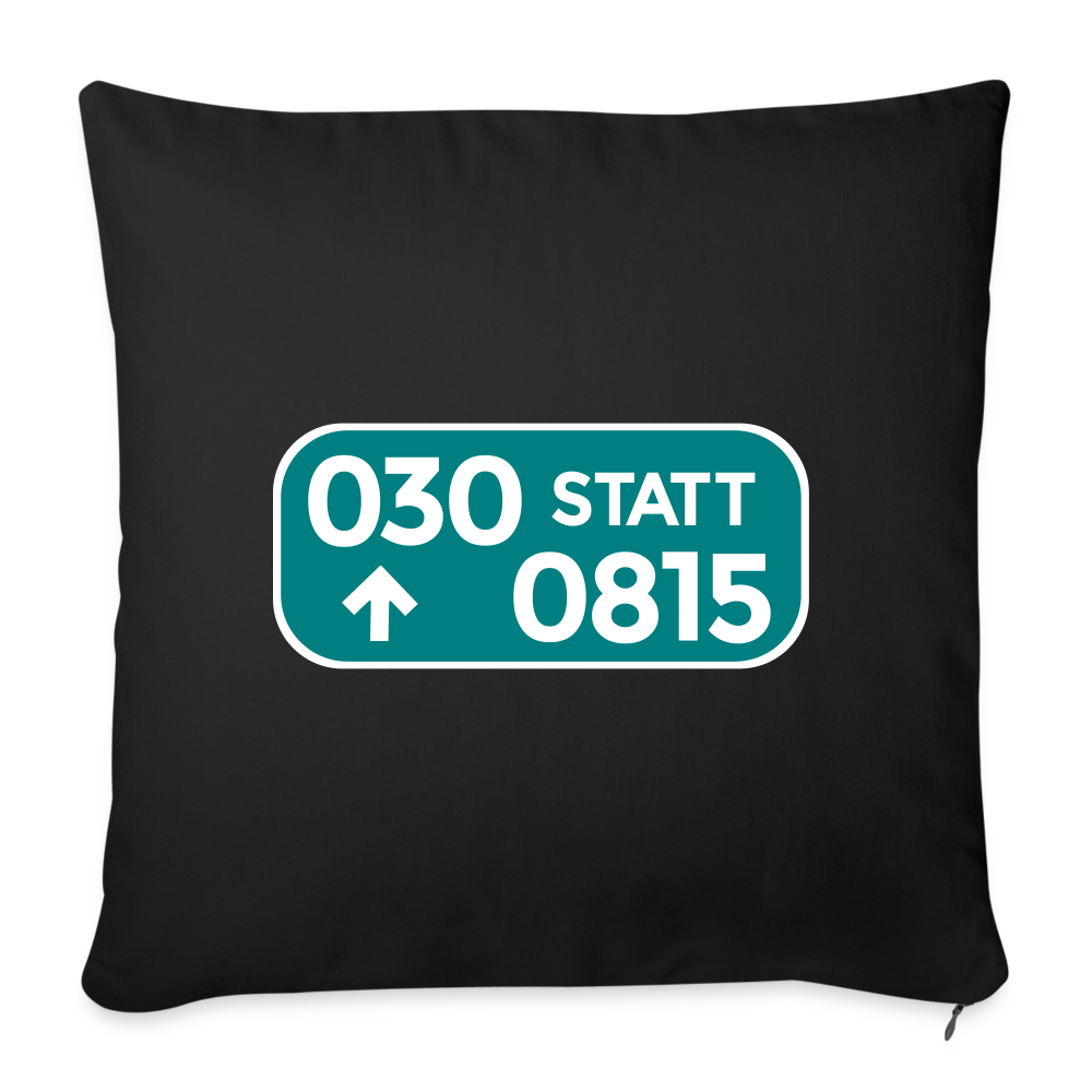 030 statt 0815 - Sofakissen mit Füllung (45 x 45 cm) - Schwarz