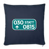 030 statt 0815 - Sofakissen mit Füllung (45 x 45 cm) - Navy