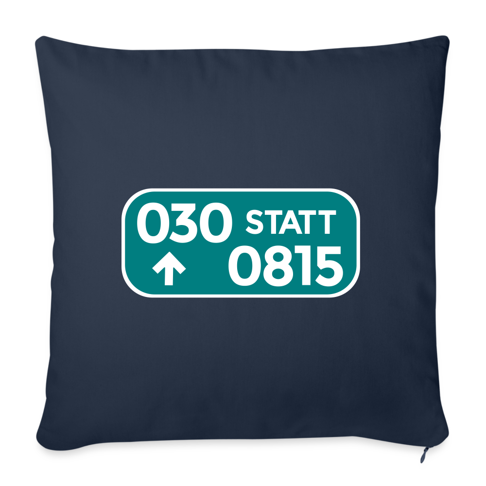 030 statt 0815 - Sofakissen mit Füllung (45 x 45 cm) - Navy