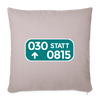 030 statt 0815 - Sofakissen mit Füllung (45 x 45 cm) - helles Taupe