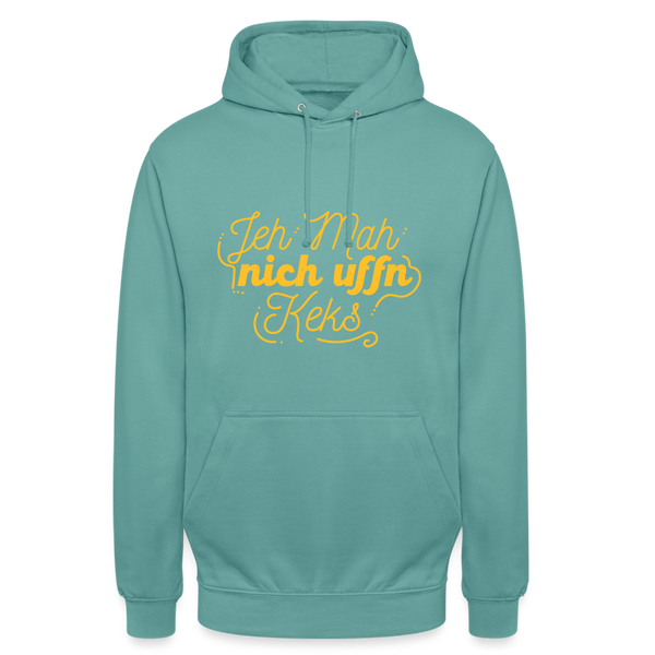 Jeh mah nich uffn Keks gelb - Unisex Hoodie - Pastelltürkis