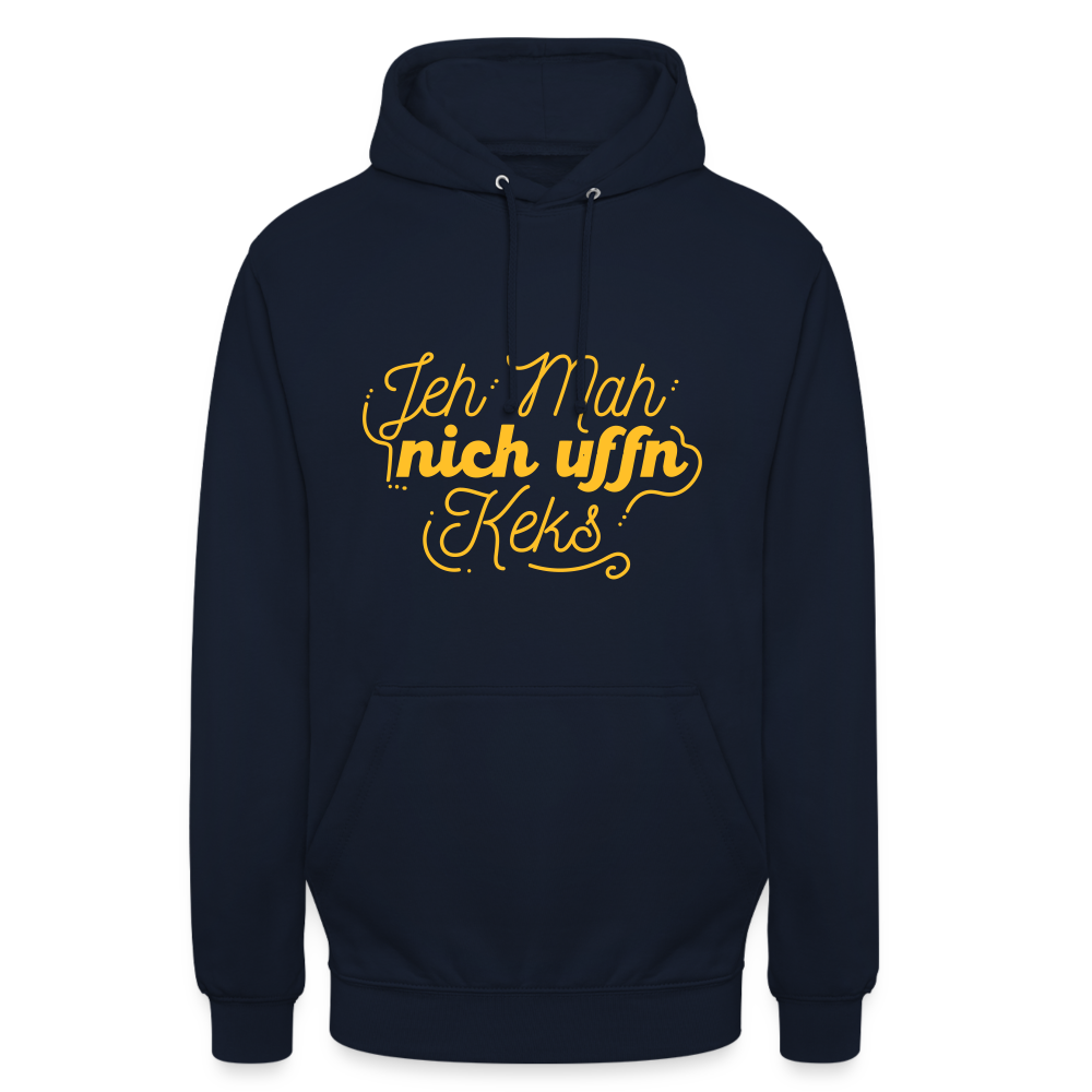 Jeh mah nich uffn Keks gelb - Unisex Hoodie - Navy