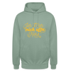 Jeh mah nich uffn Keks gelb - Unisex Hoodie - Graugrün