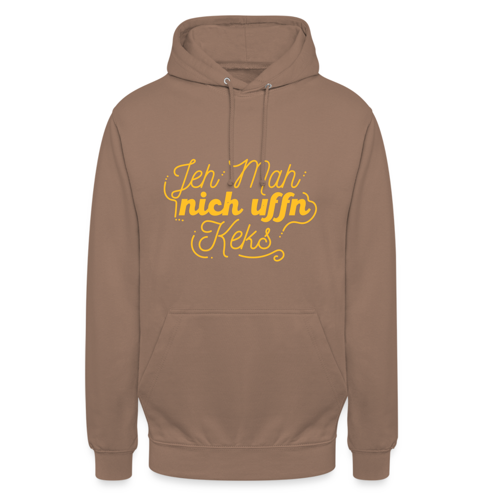 Jeh mah nich uffn Keks gelb - Unisex Hoodie - Mokka