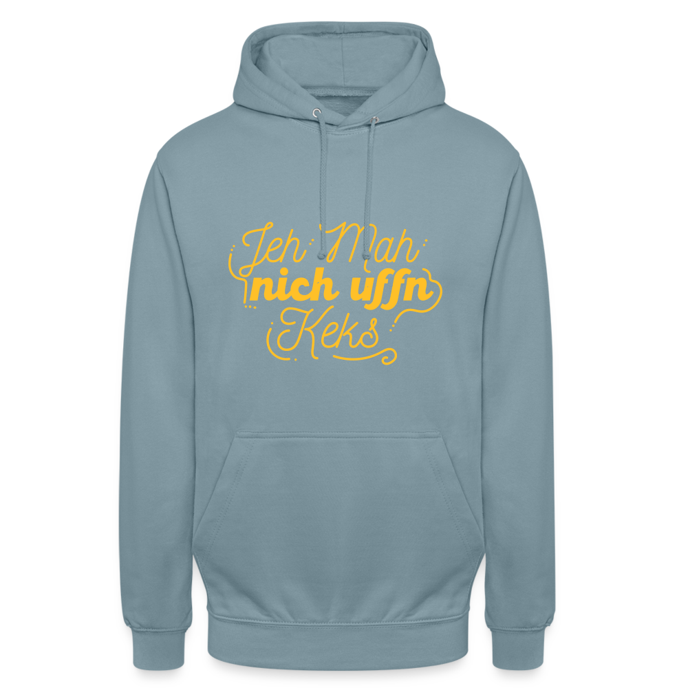 Jeh mah nich uffn Keks gelb - Unisex Hoodie - Nebelblau