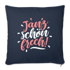 Janz schön frech! - Sofakissen mit Füllung (45 x 45 cm) - Navy