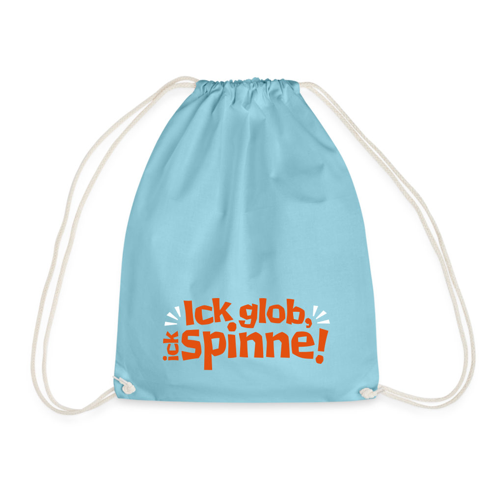 Ick glob, ick spinne! - Turnbeutel - Aqua