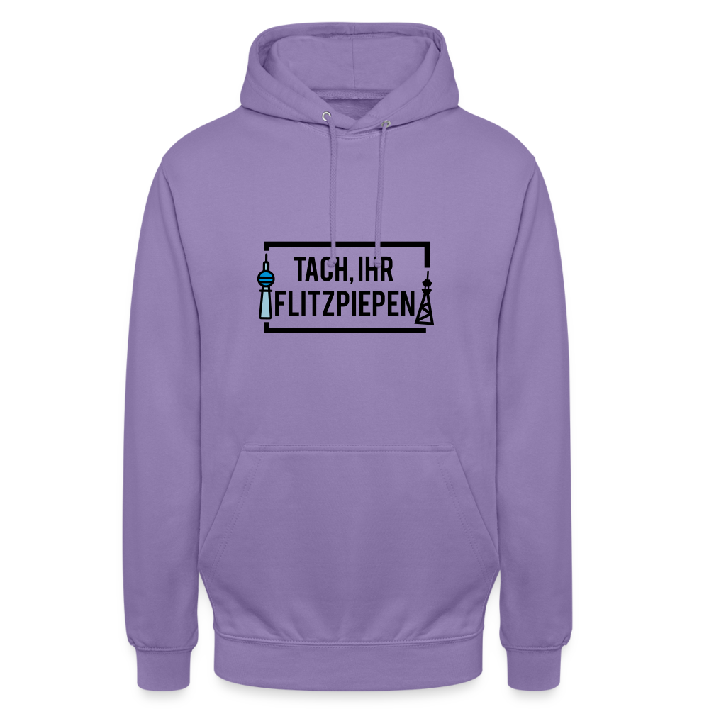 Tach ihr Flitzpiepen - Unisex Hoodie - Lavendel
