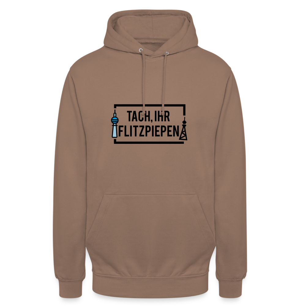 Tach ihr Flitzpiepen - Unisex Hoodie - Mokka