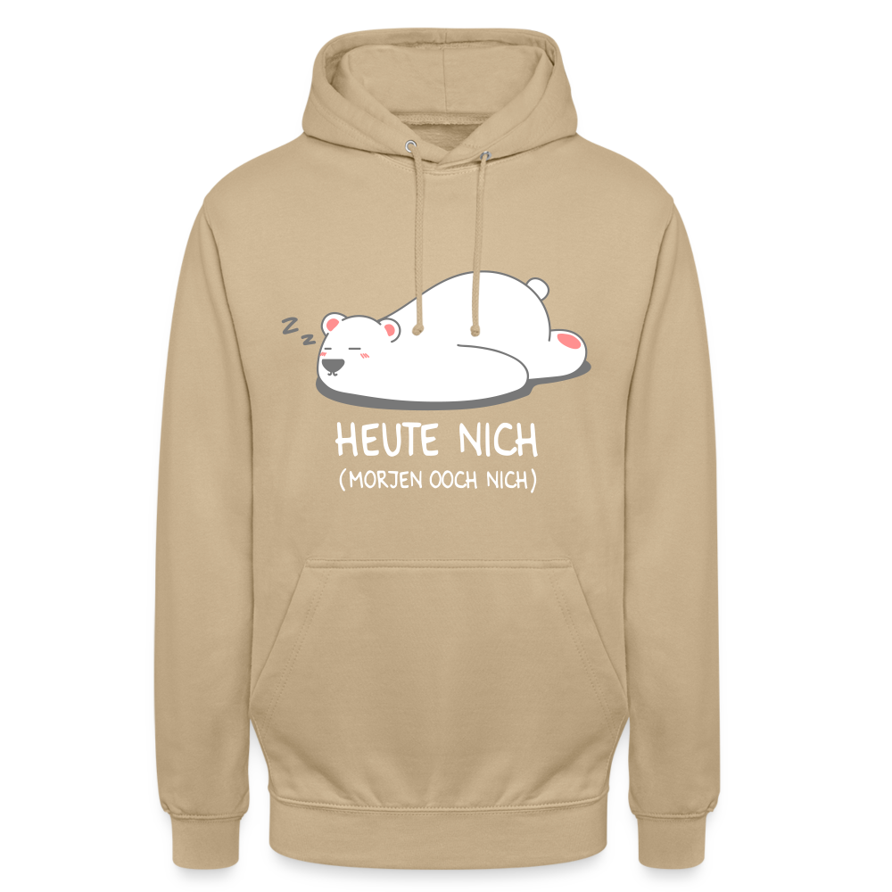 Heute nich! - Unisex Hoodie - Beige