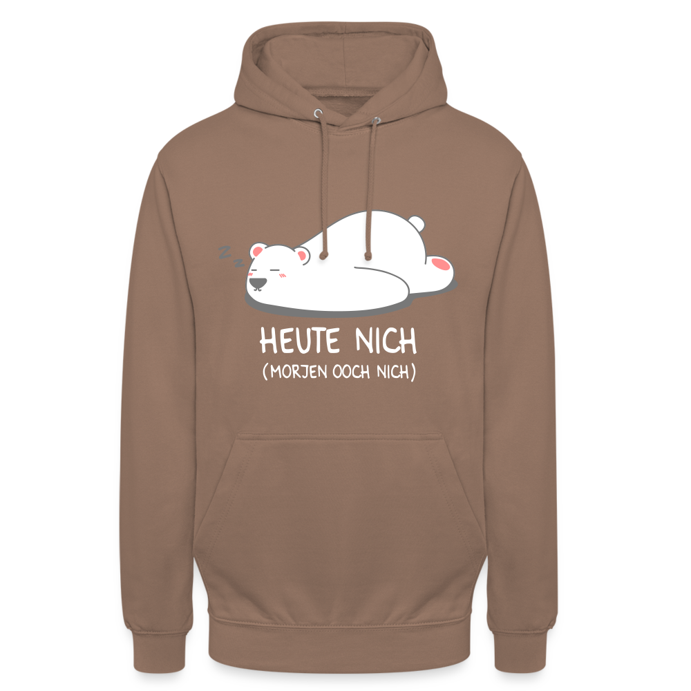 Heute nich! - Unisex Hoodie - Mokka