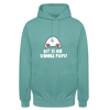 Dit is mir Schnurz Piepe - Unisex Hoodie - Pastelltürkis