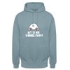 Dit is mir Schnurz Piepe - Unisex Hoodie - Nebelblau