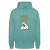Kaffee motiviert - Unisex Hoodie - Pastelltürkis