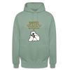Kaffee motiviert - Unisex Hoodie - Graugrün