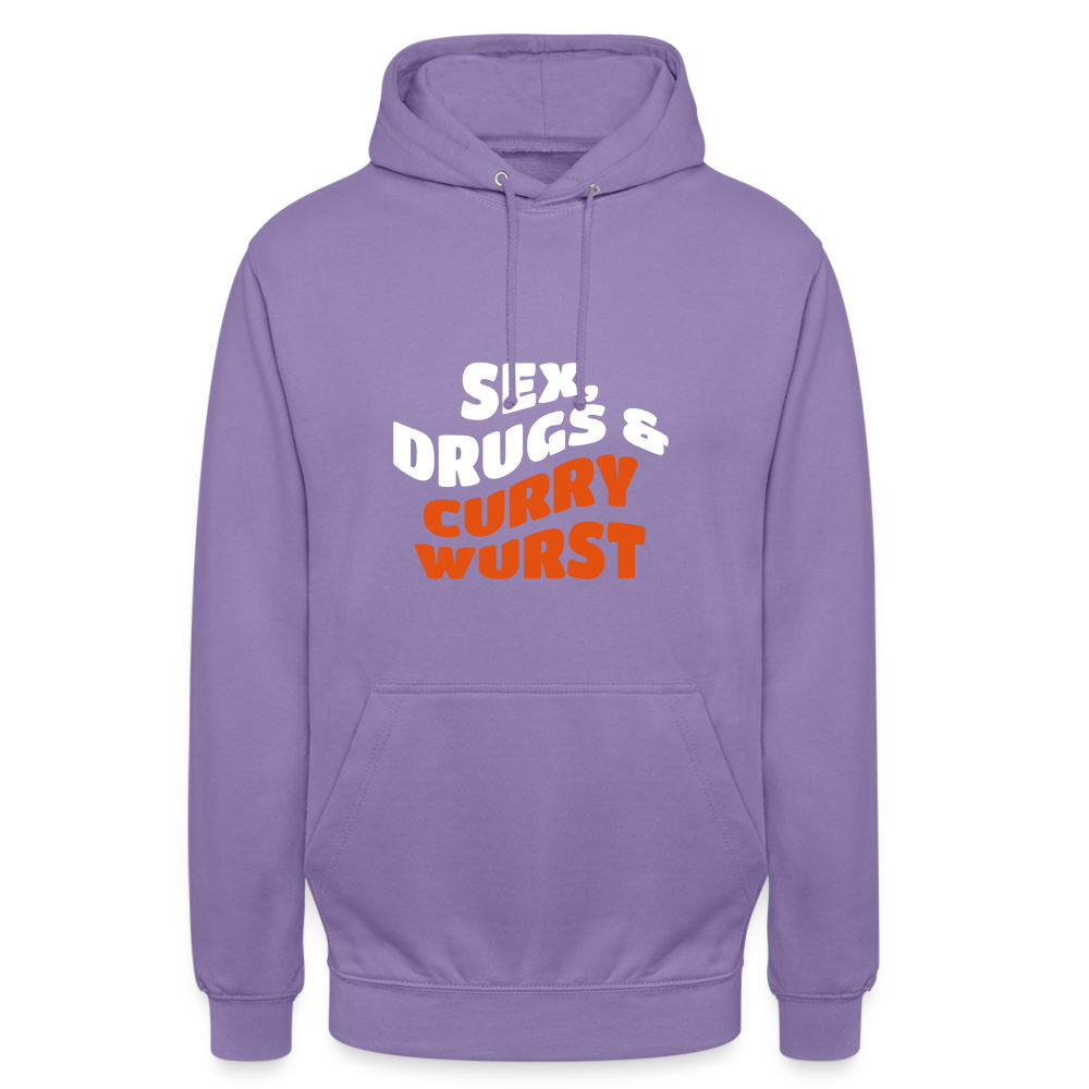 Sex, Drucks & Currywurst - Unisex Hoodie - Lavendel