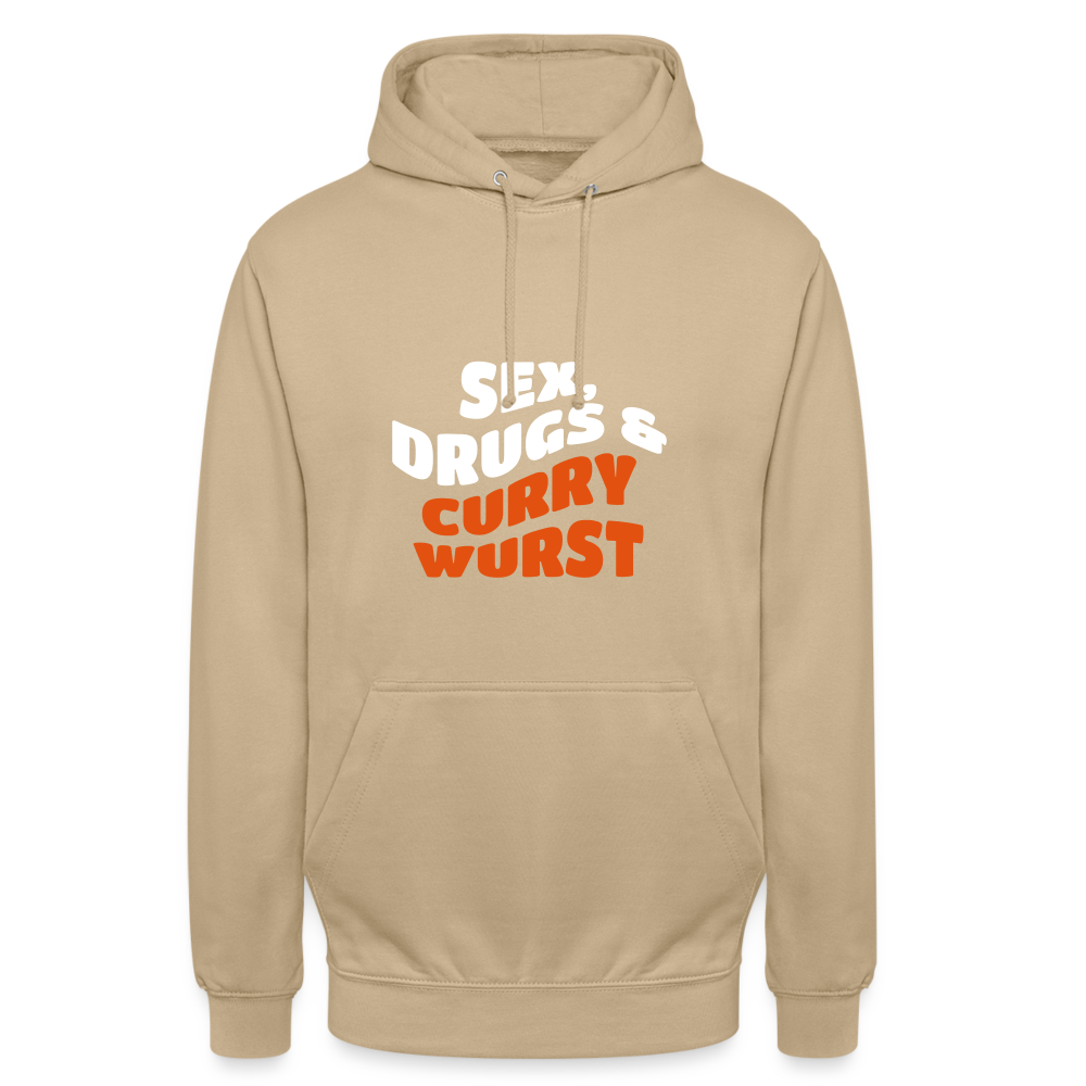 Sex, Drucks & Currywurst - Unisex Hoodie - Beige