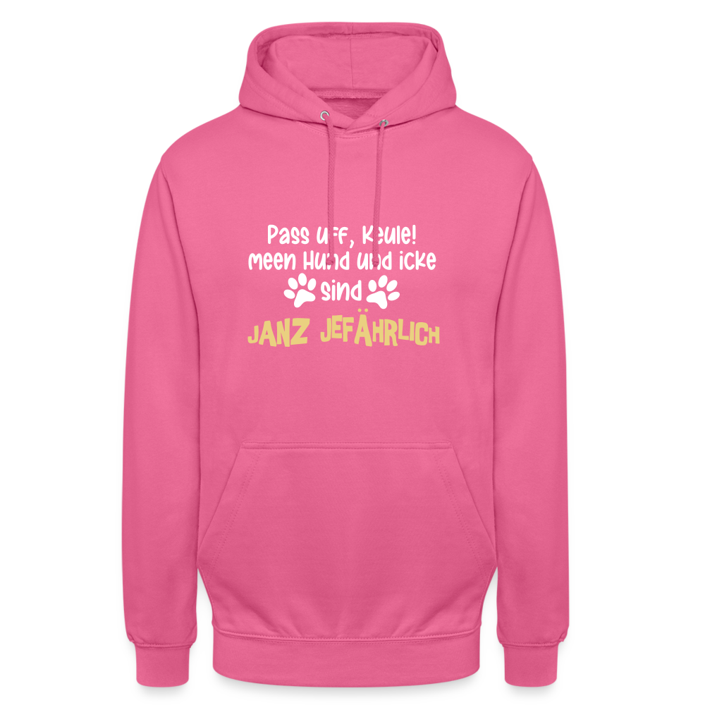 Janz Jefährlich - Unisex Hoodie - Pink