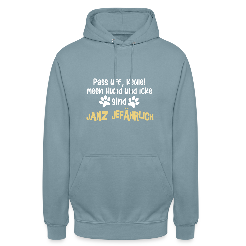 Janz Jefährlich - Unisex Hoodie - Nebelblau