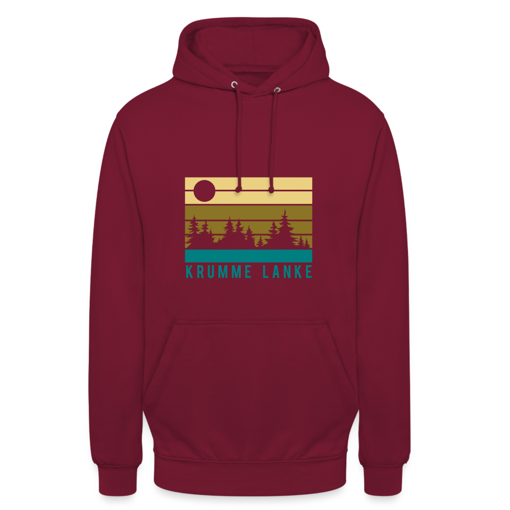 Krumme Lanke - Unisex Hoodie - Bordeaux