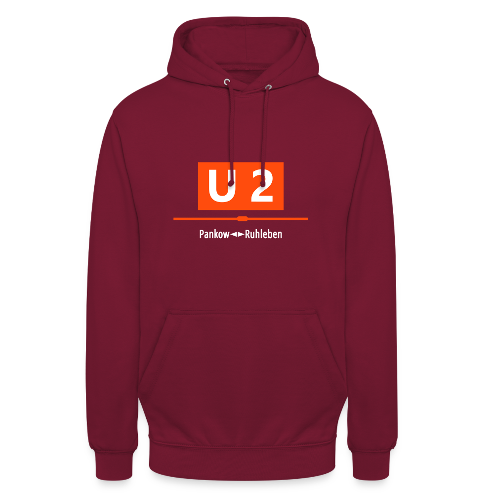 U2 Berlin - Unisex Hoodie - Bordeaux