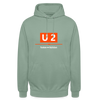 U2 Berlin - Unisex Hoodie - Graugrün