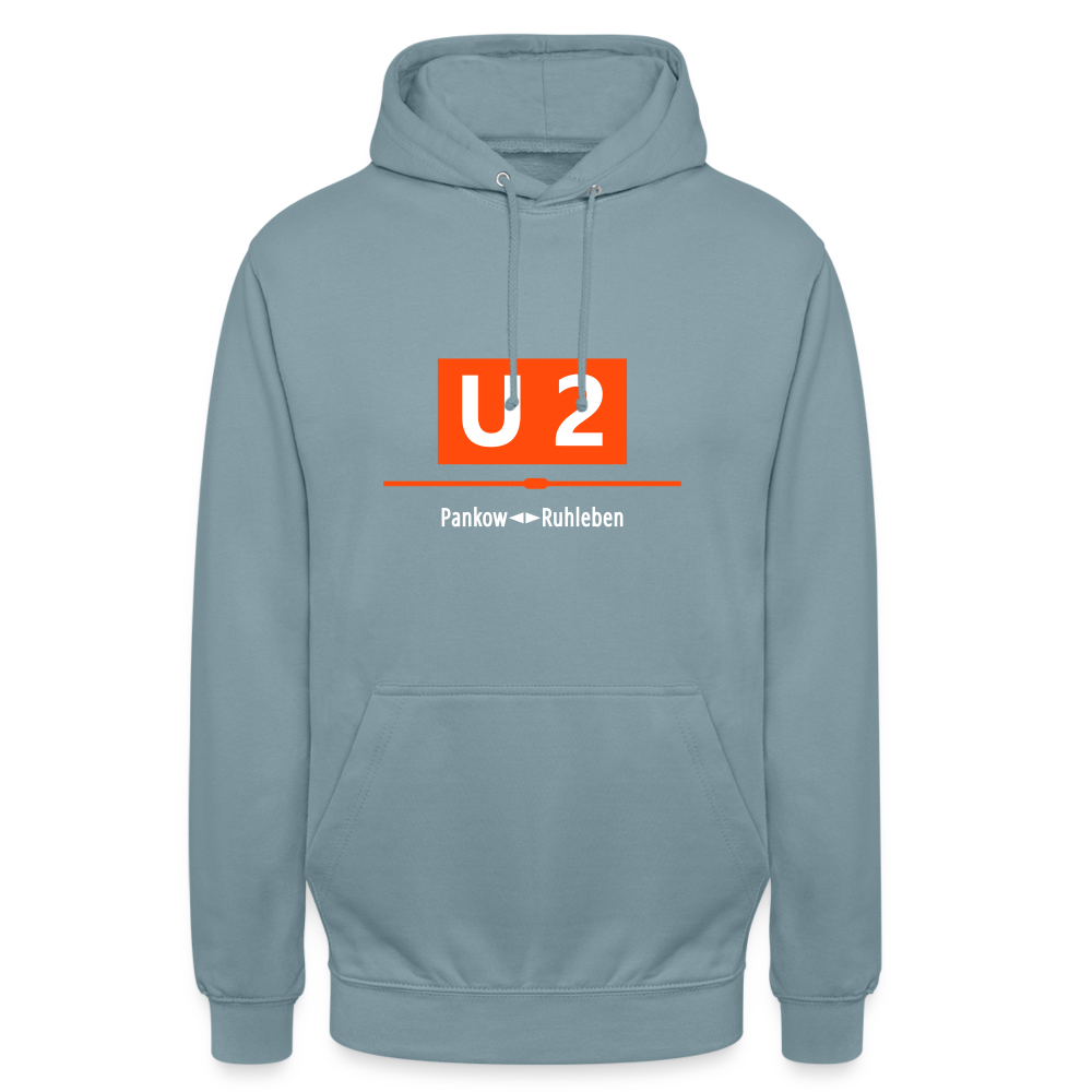 U2 Berlin - Unisex Hoodie - Nebelblau
