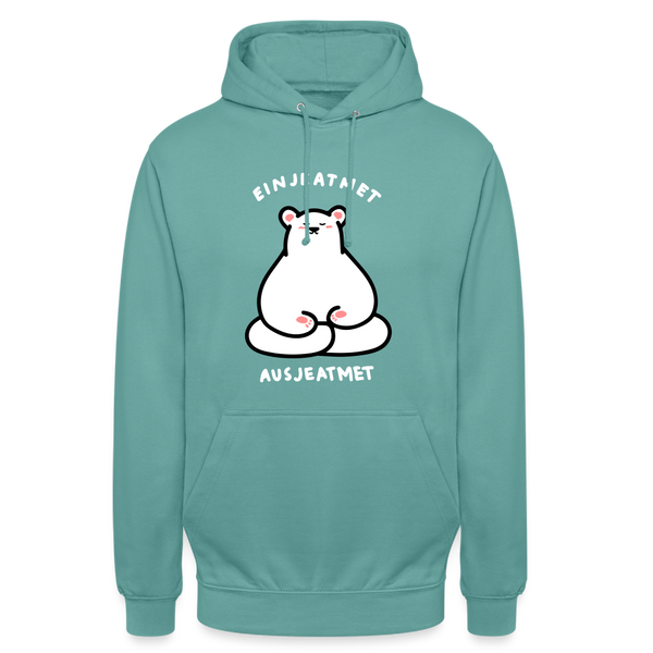 Einjeatmet - Unisex Hoodie - Pastelltürkis