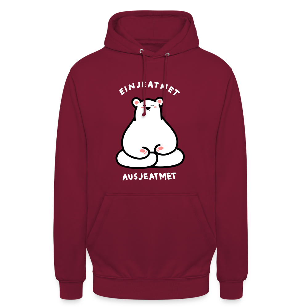 Einjeatmet - Unisex Hoodie - Bordeaux