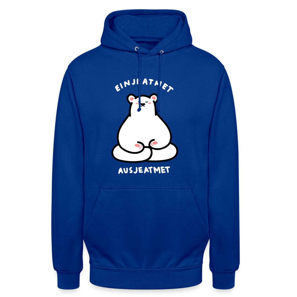 Einjeatmet - Unisex Hoodie - Royalblau