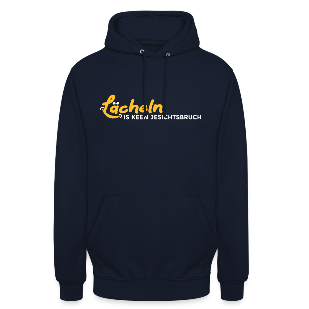 Lächeln is keen Jesichtsbruch - Unisex Hoodie - Navy
