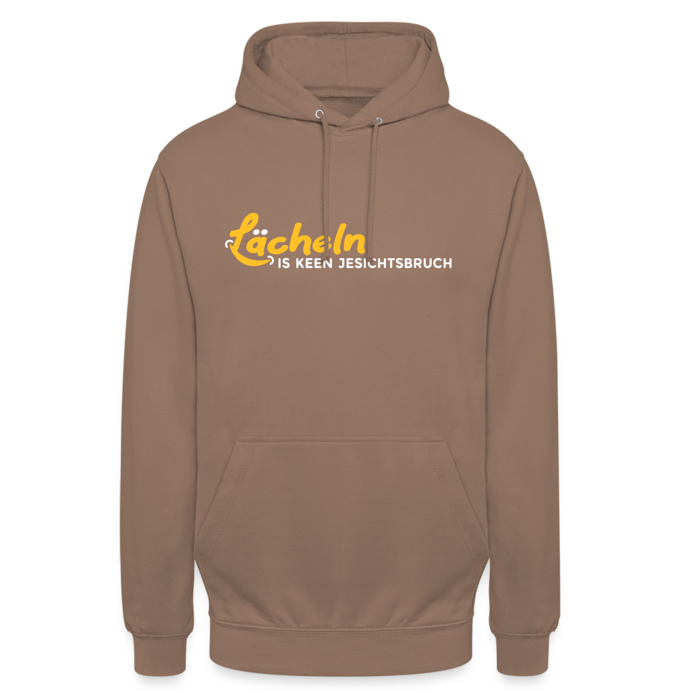 Lächeln is keen Jesichtsbruch - Unisex Hoodie - Mokka